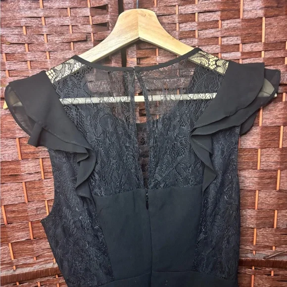 BCBGeneration Black Ruffle Lace Dress - Picture 4 of 5
